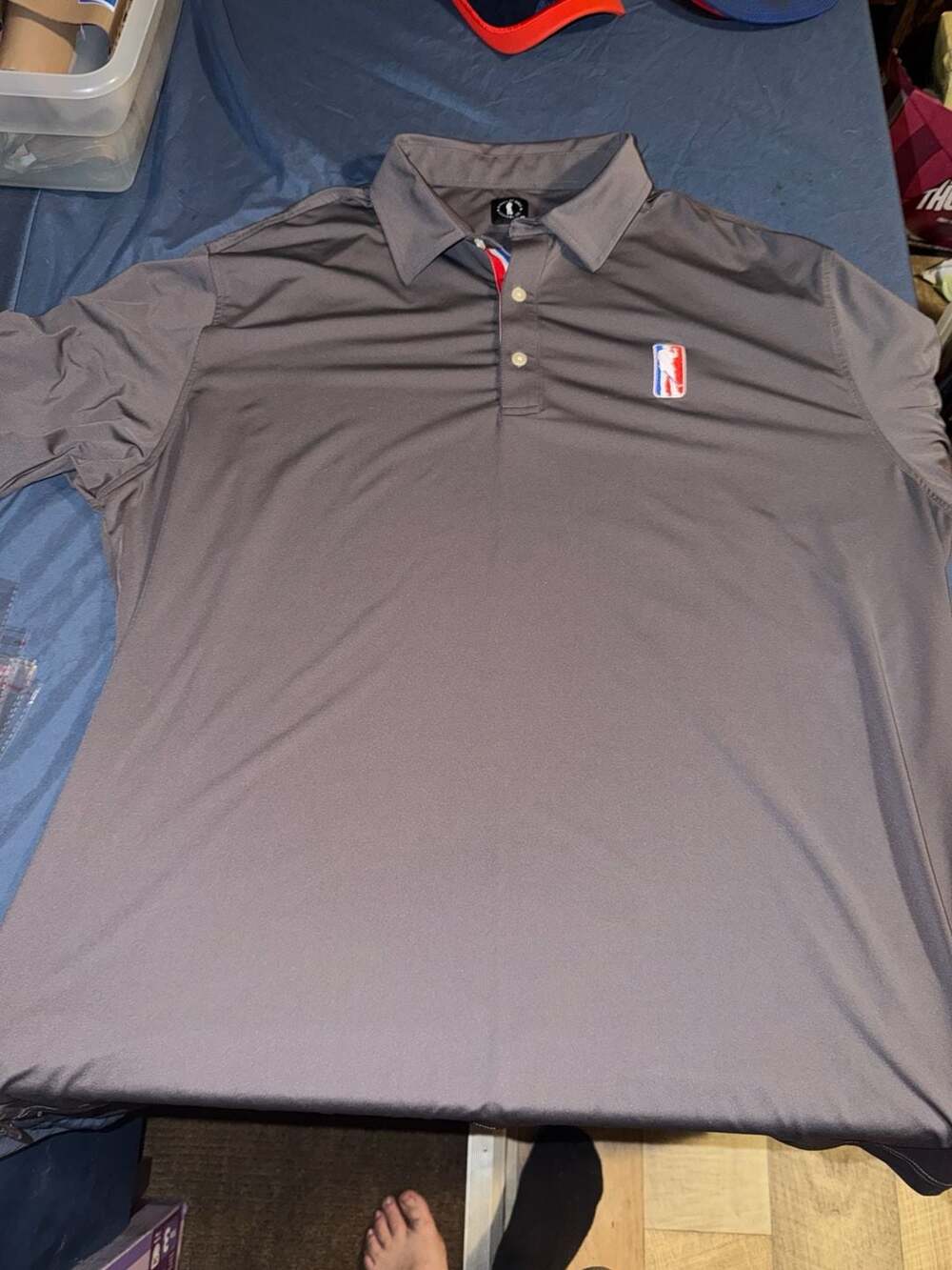 U Suck At Golf Apparel Co. "The Logo" Grey Performance Polo Shirt Size 3XL 1-001